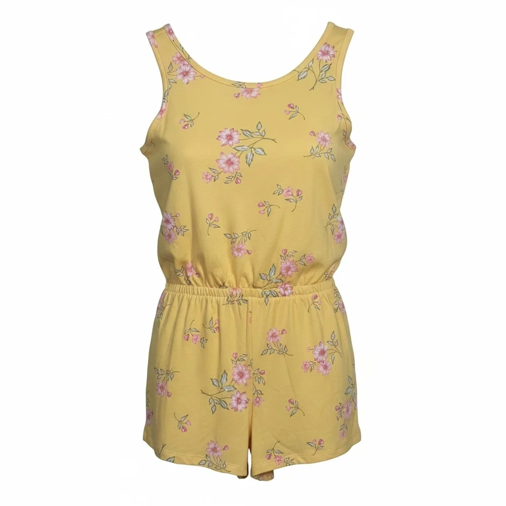 The Children's Place Yellow Floral Sleeveless Set - Picture 1 of 4